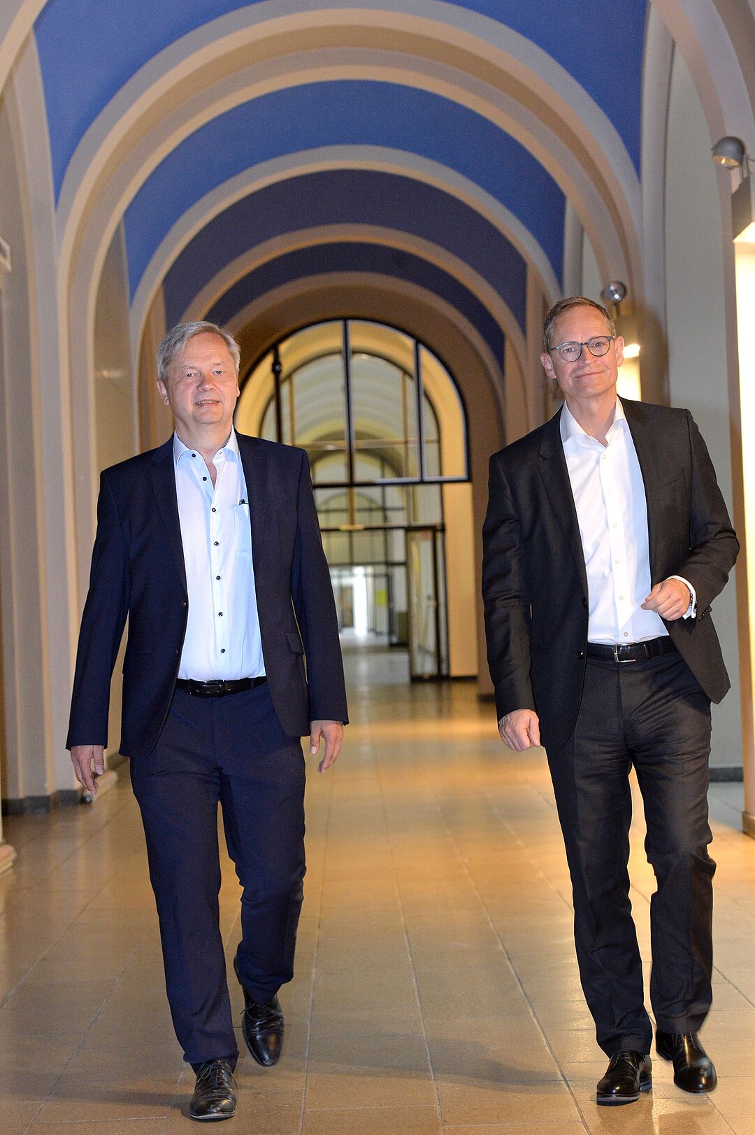  TU-Präsident Christian Thomsen (l.) und Berlins Regierender Bürgermeister und Wissenschaftssenator Michael Müller