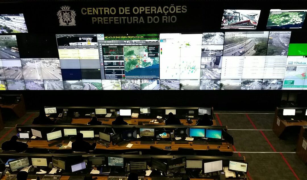 Kontrollzentrale der Stadt Rio de Janeiro