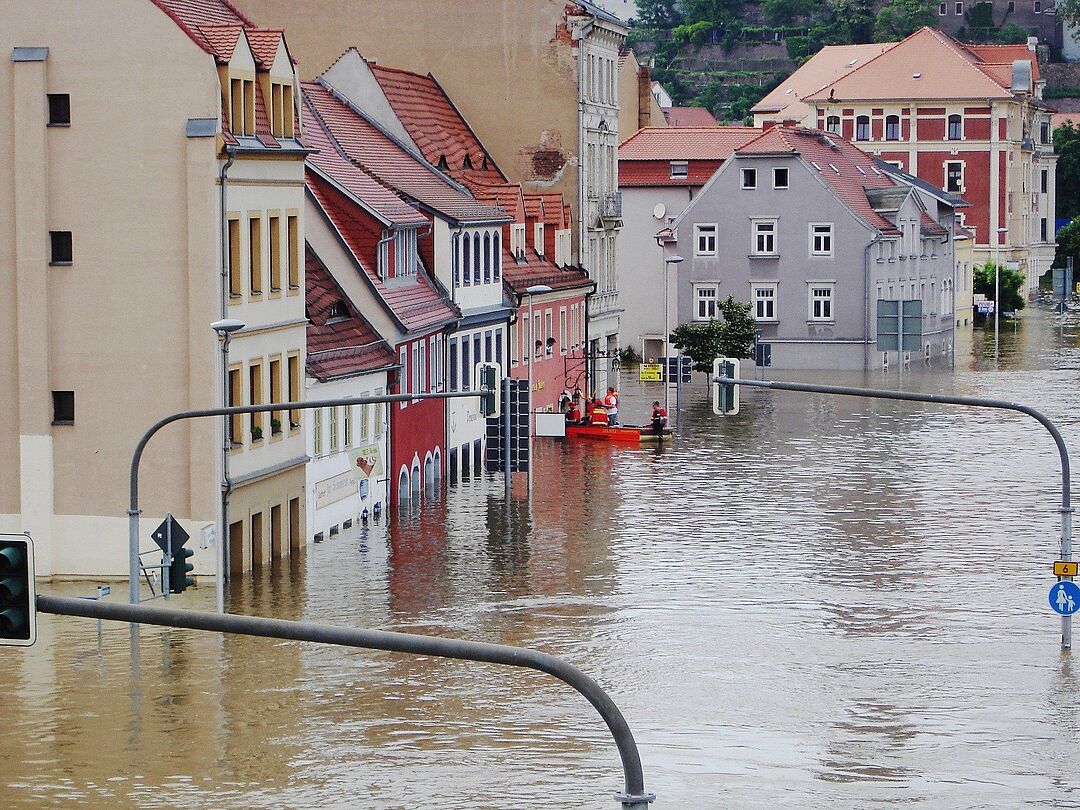 Flooding in Meissen