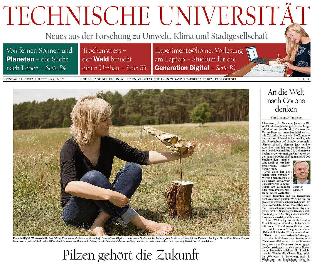 Titelseite TU-Sondebeilage im Tagesspiegel