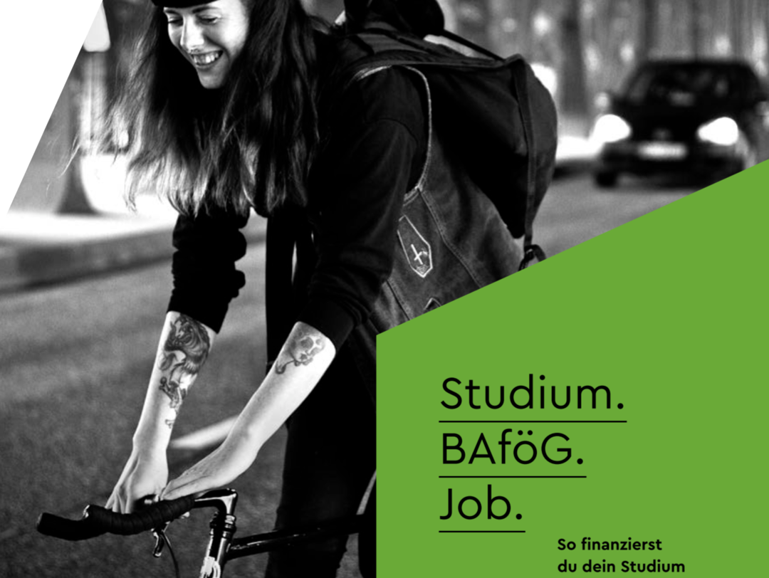 Flyer Titelblatt: "Studium. BAföG.Job."