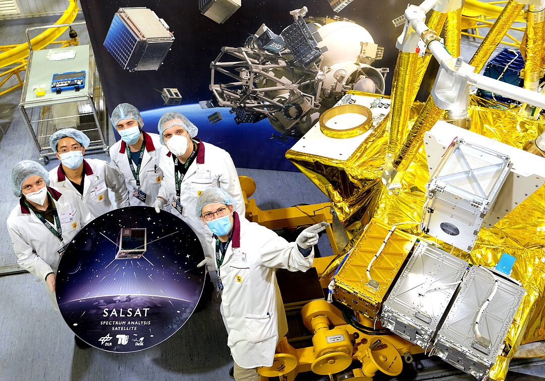 SALSAT Team Members at the Integration Facility in September 2020
