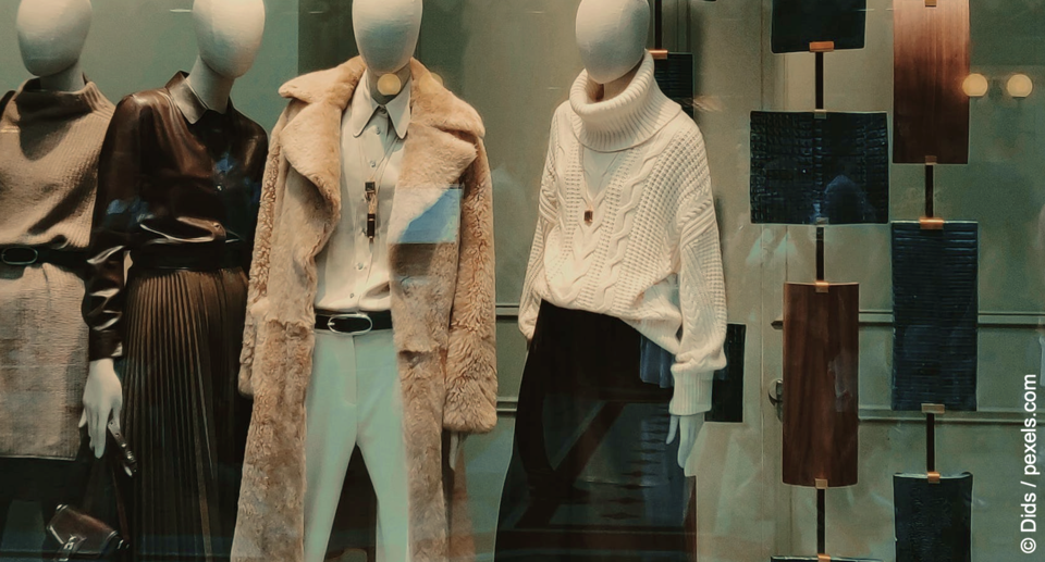 Mannequins On Store Window