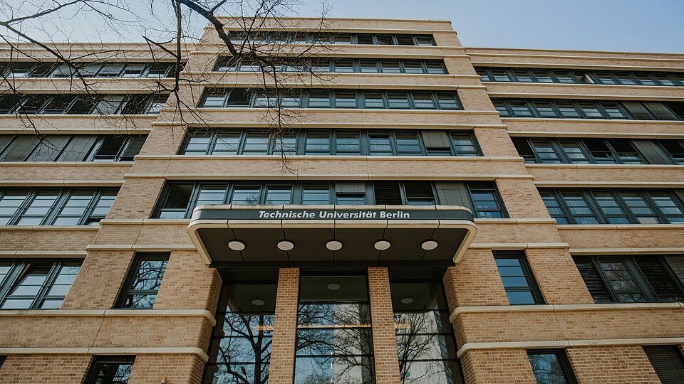 View of the Building of the Technische Universität Berlin in Marchstraße