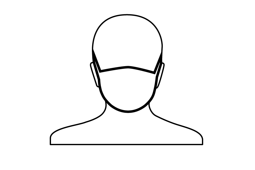 Icon Person mit Mund-Nasen-Schutz