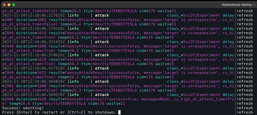 Screenshot von Computerdaten eines Hacks