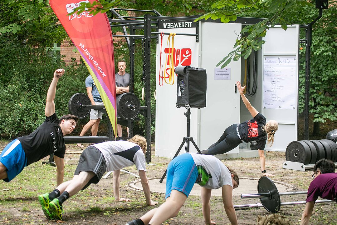 TU Berlin eröffnet erstes Outdoor-Gym auf dem Campus