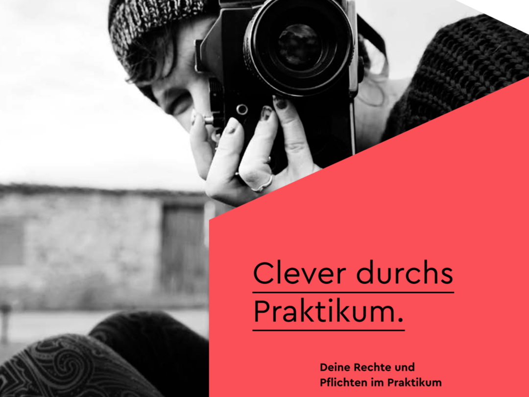 Flyer Titelblatt: "Clever durch Praktikum"