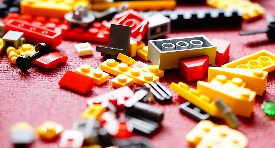 Bunte Legobausteine